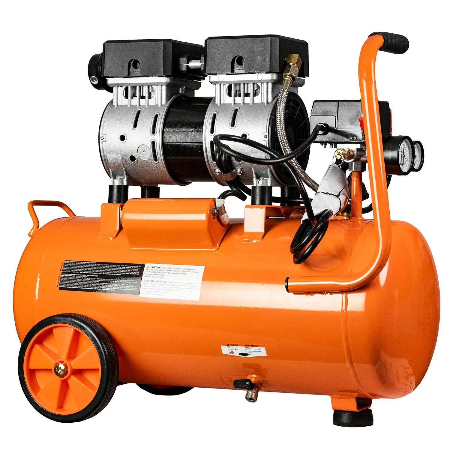Superhandy Portable 6.3 Gallon Air Compressor 120 PSI 1 HP 120 V Ultra Quiet