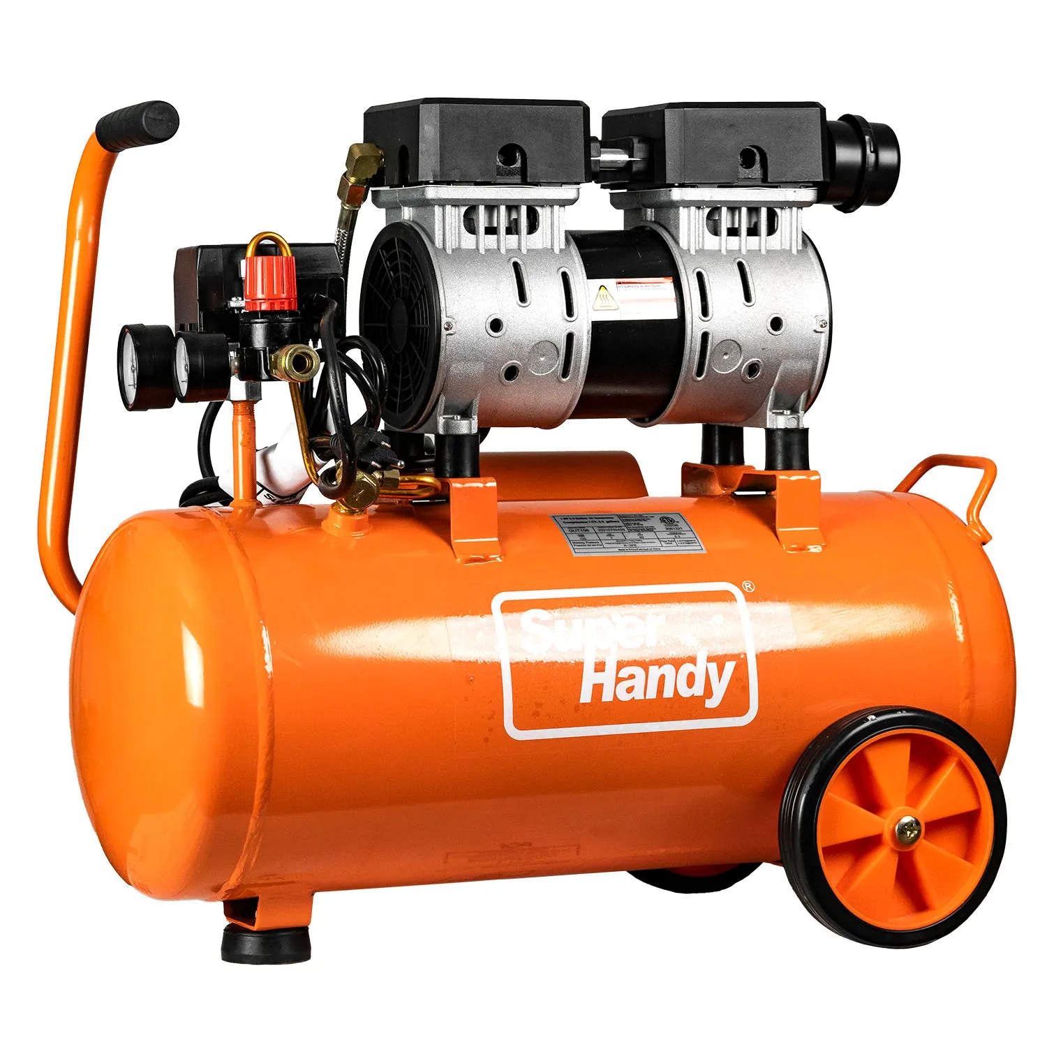 Superhandy Portable 6.3 Gallon Air Compressor 120 PSI 1 HP 120 V Ultra Quiet