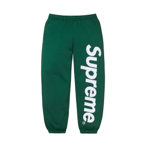 Supreme Satin Appliqué Sweatpant 'Dark Green'