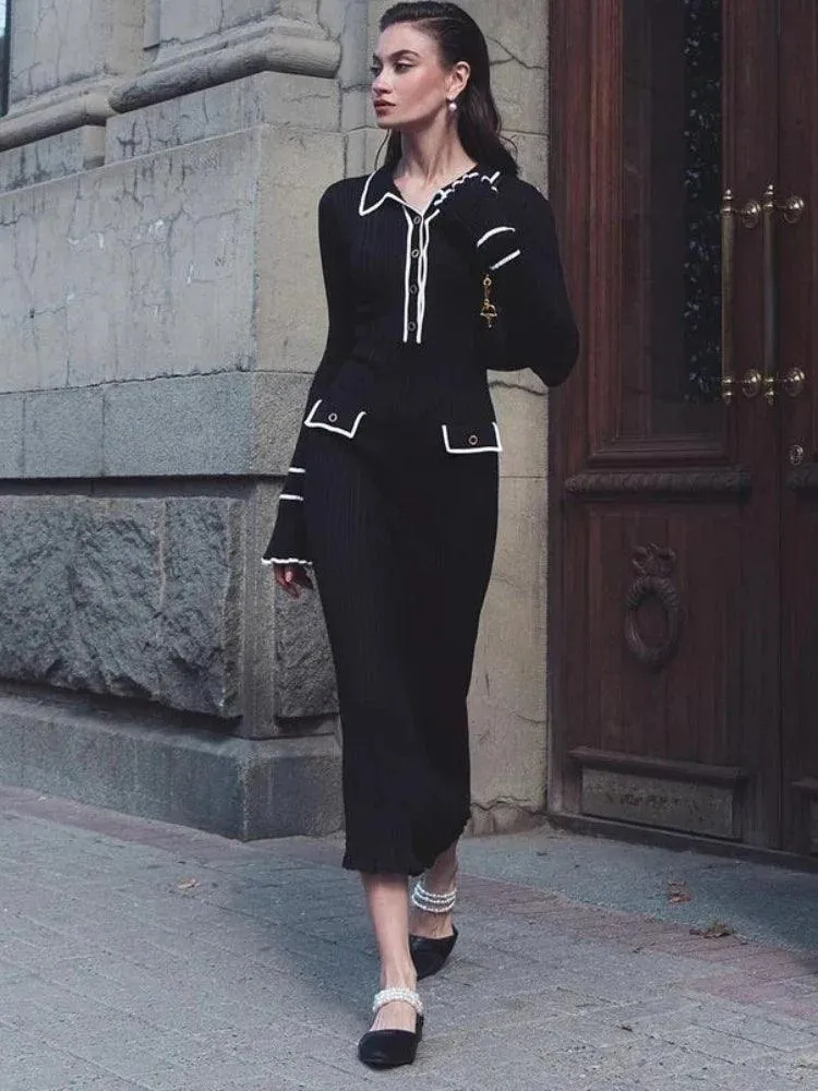 TARUXY Vintage Elegance Maxi Dress: Stylish Autumn Wardrobe Essential