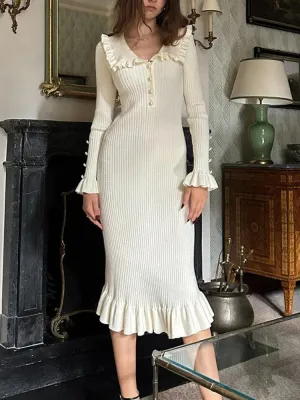 TARUXY Vintage Elegance Maxi Dress: Stylish Autumn Wardrobe Essential