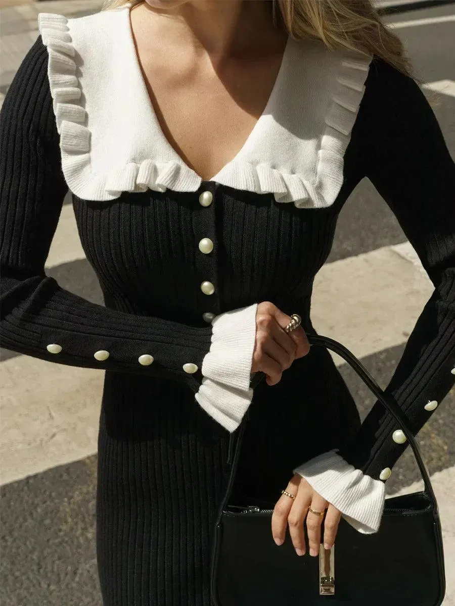 TARUXY Vintage Elegance Maxi Dress: Stylish Autumn Wardrobe Essential