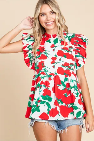 The Floral Baby Doll Tank