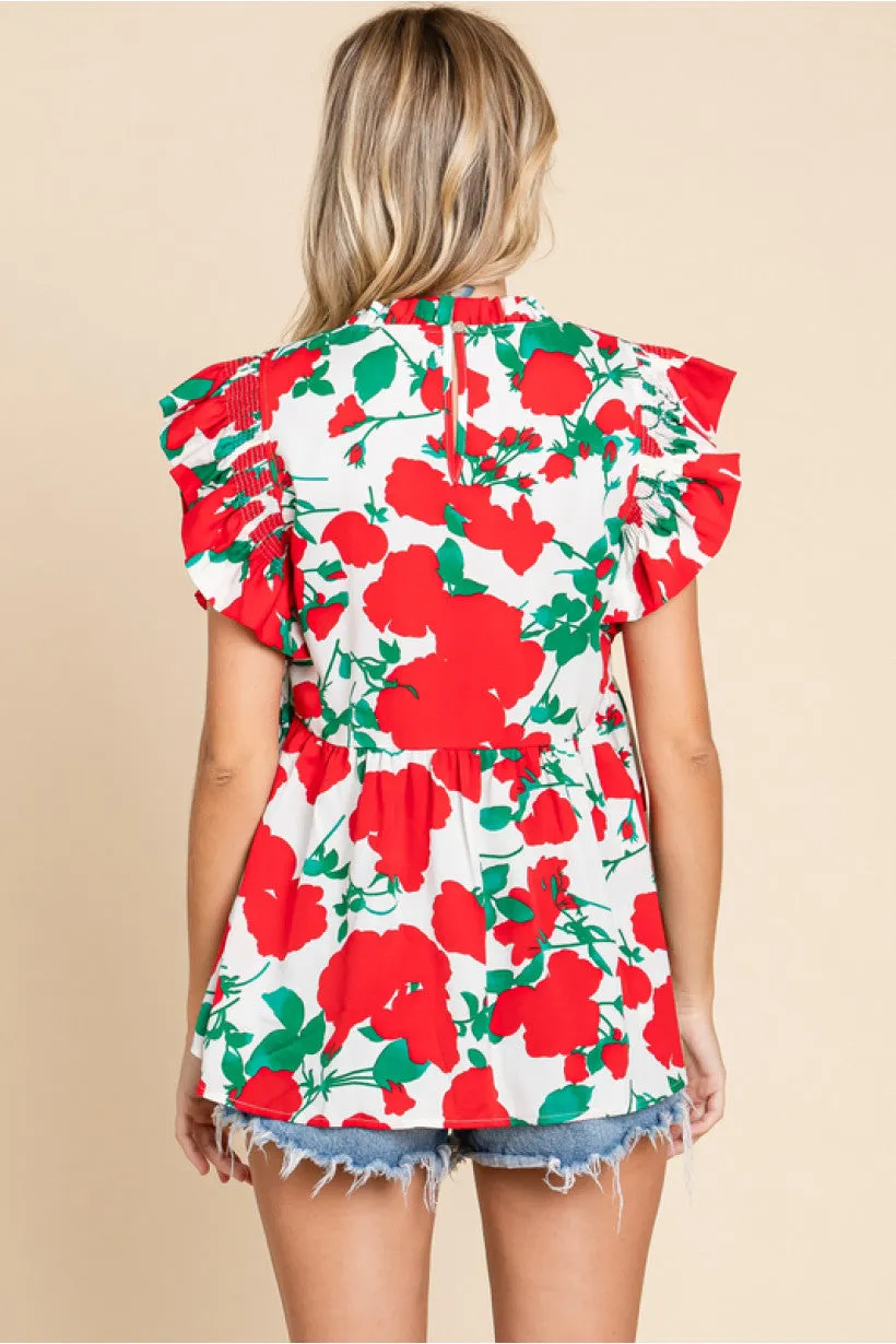 The Floral Baby Doll Tank
