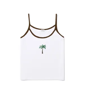 The New Spaghetti Tank Palm Tree - White