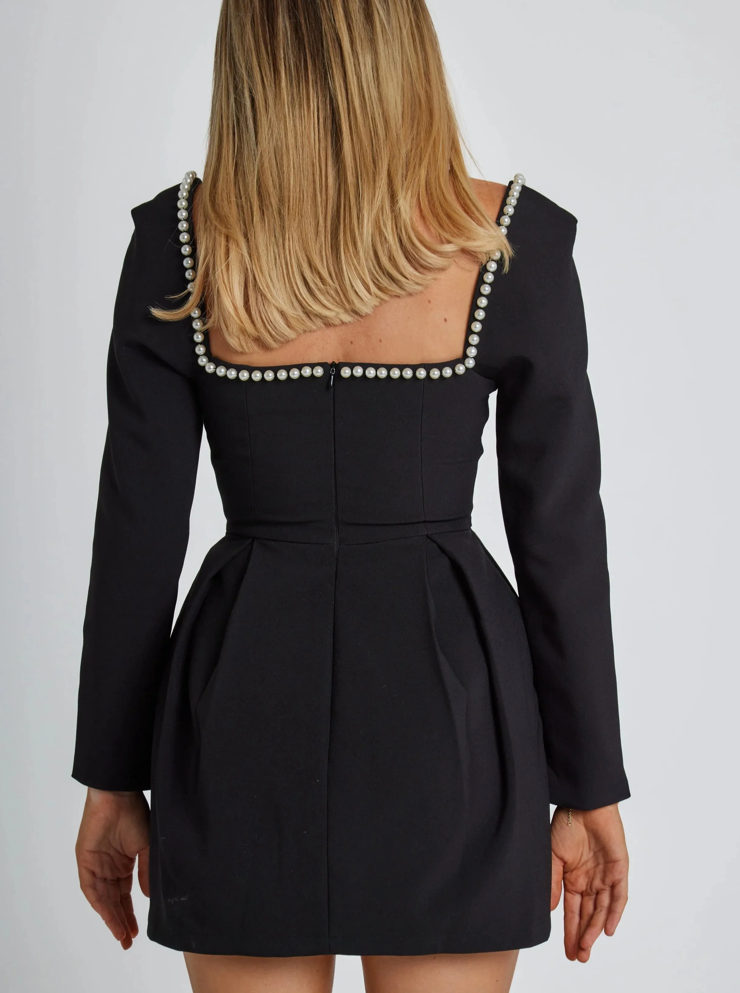 The Ultimate Muse Pearl Dress Black