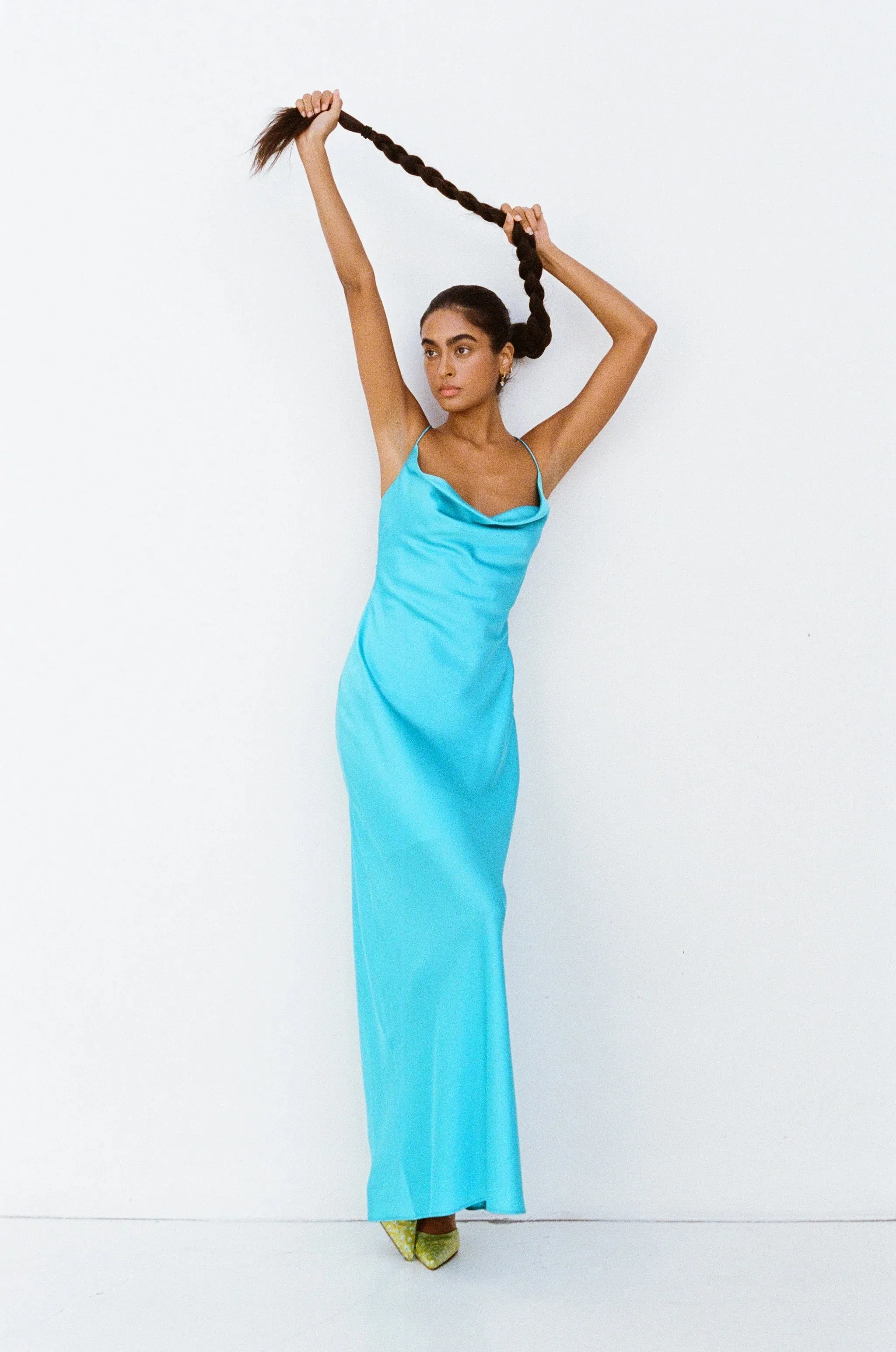 The Wolf Gang Las Lolas Maxi Dress - Aqua
