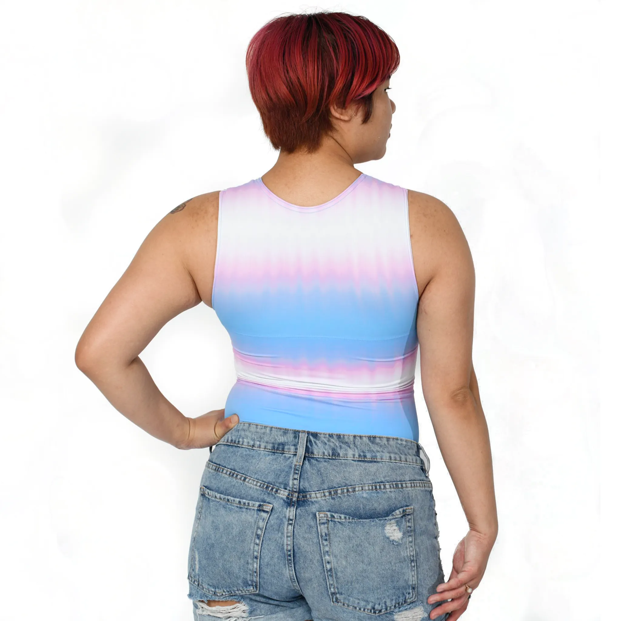 Tie-Dye Trans Pride Tank Binder