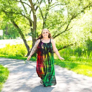 Tie Dye Women's Rasta Beach Dress