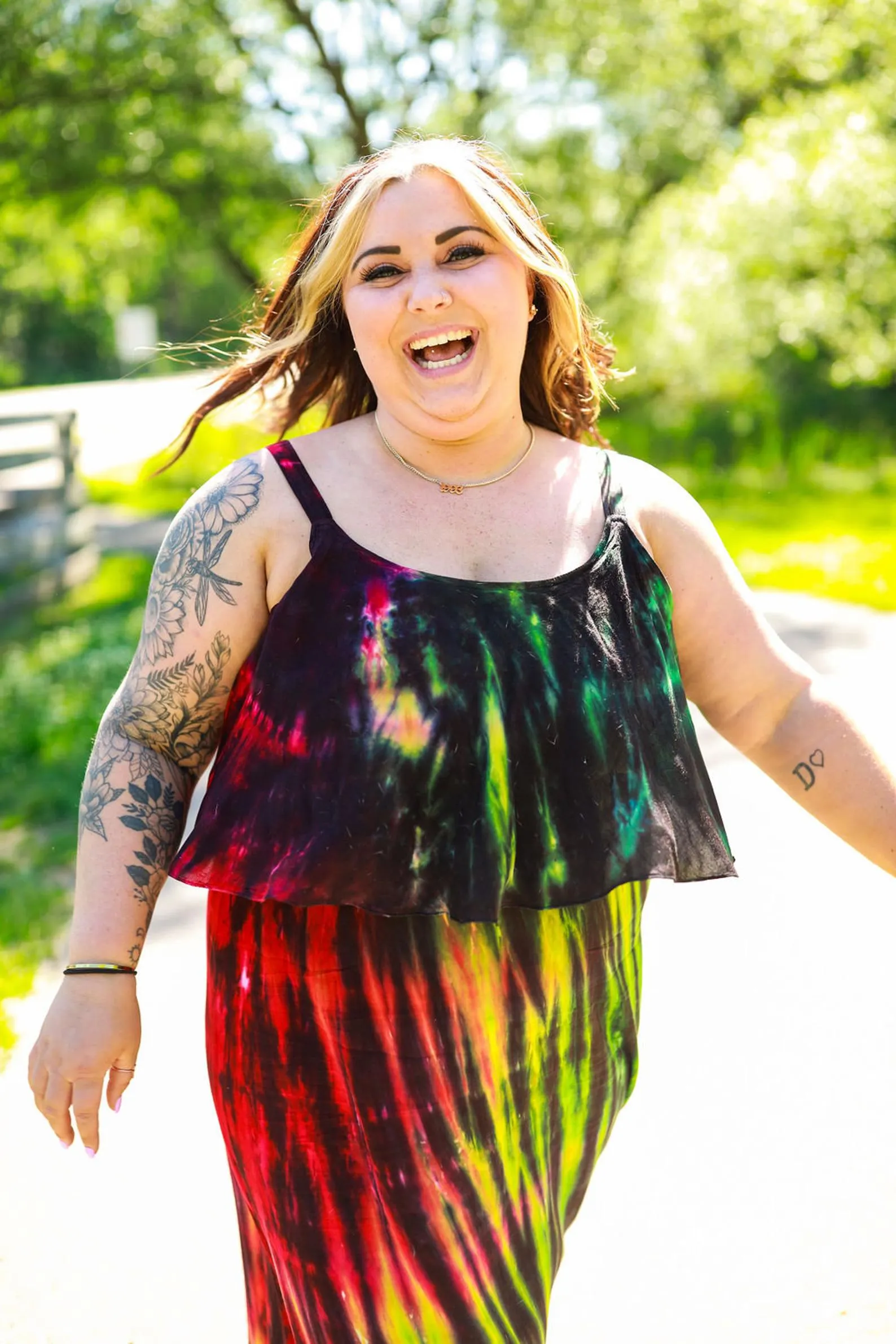 Tie Dye Women's Rasta Beach Dress