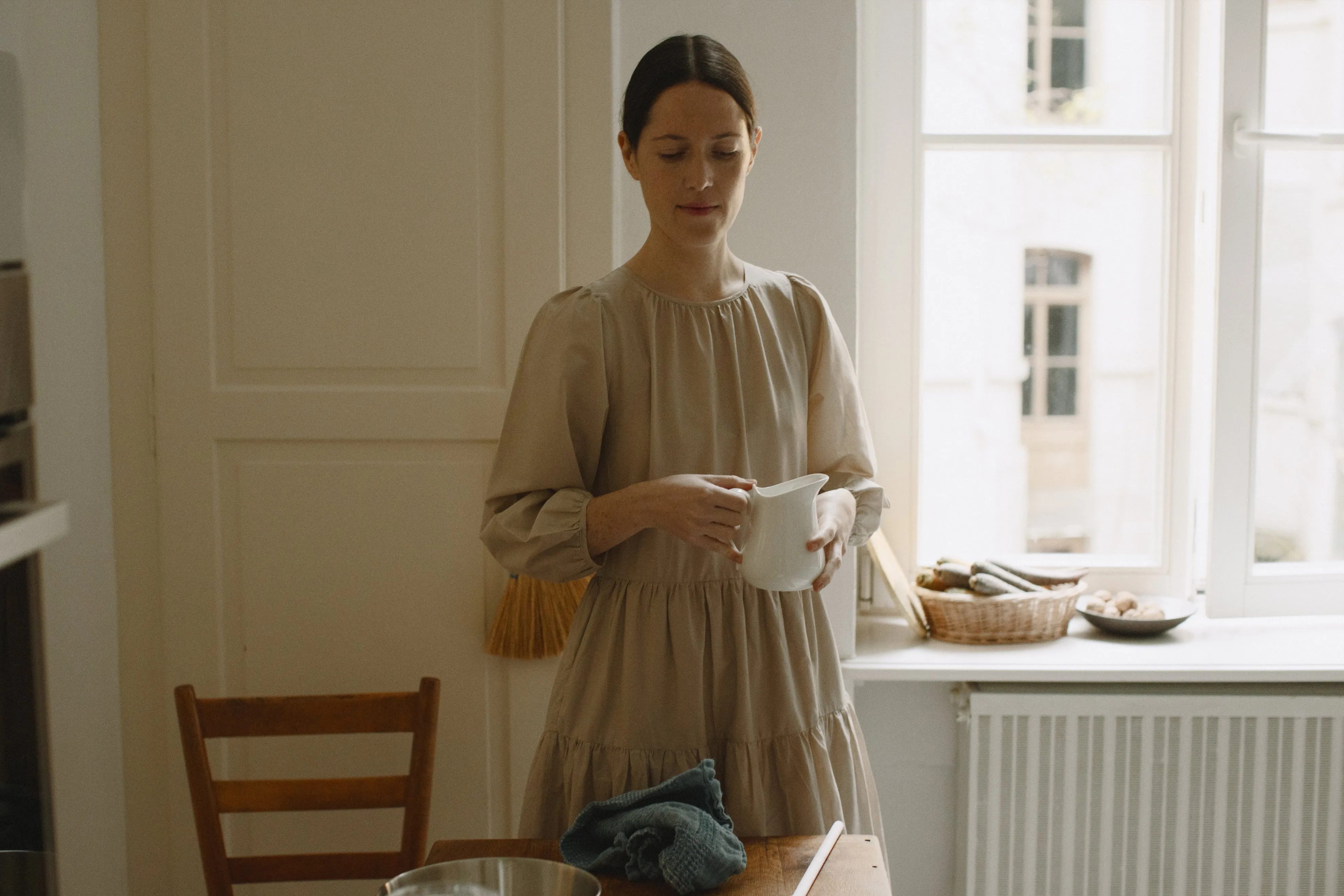 Tiered Sleeved Dress -- Organic Cotton