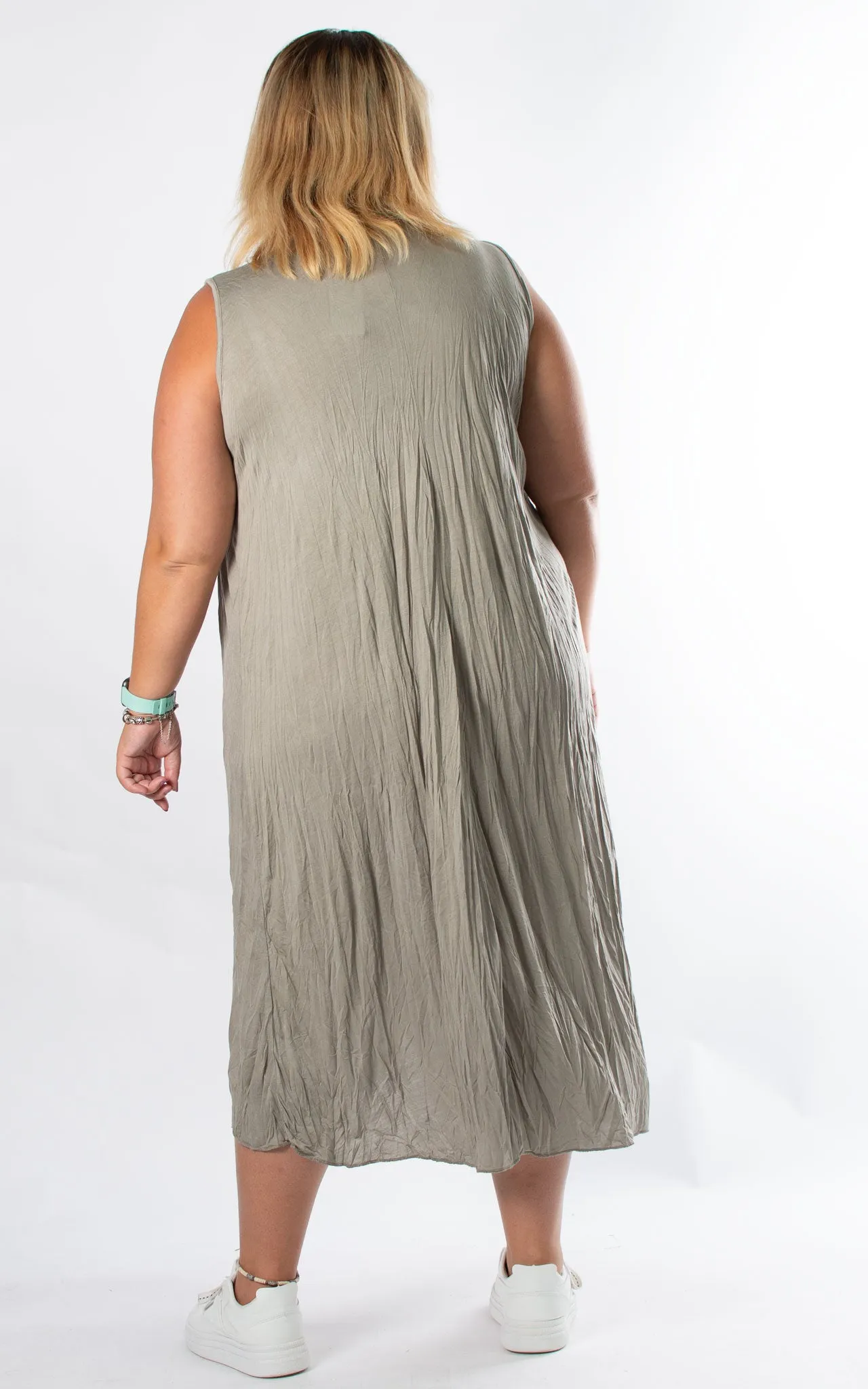 Tina Sleeveless Dress | Taupe