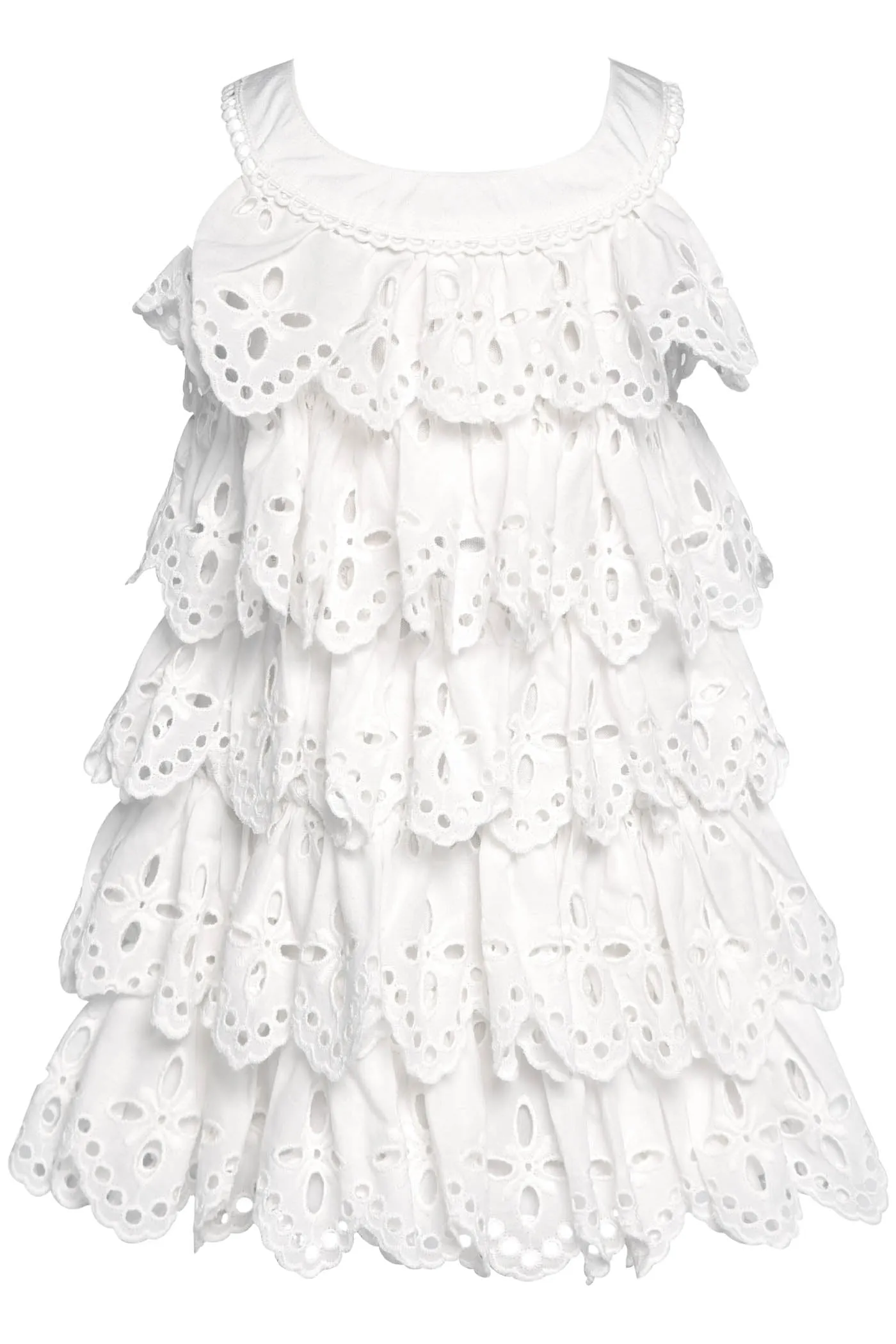 Toddler Baby Girl's Eyelet Tiered Dress