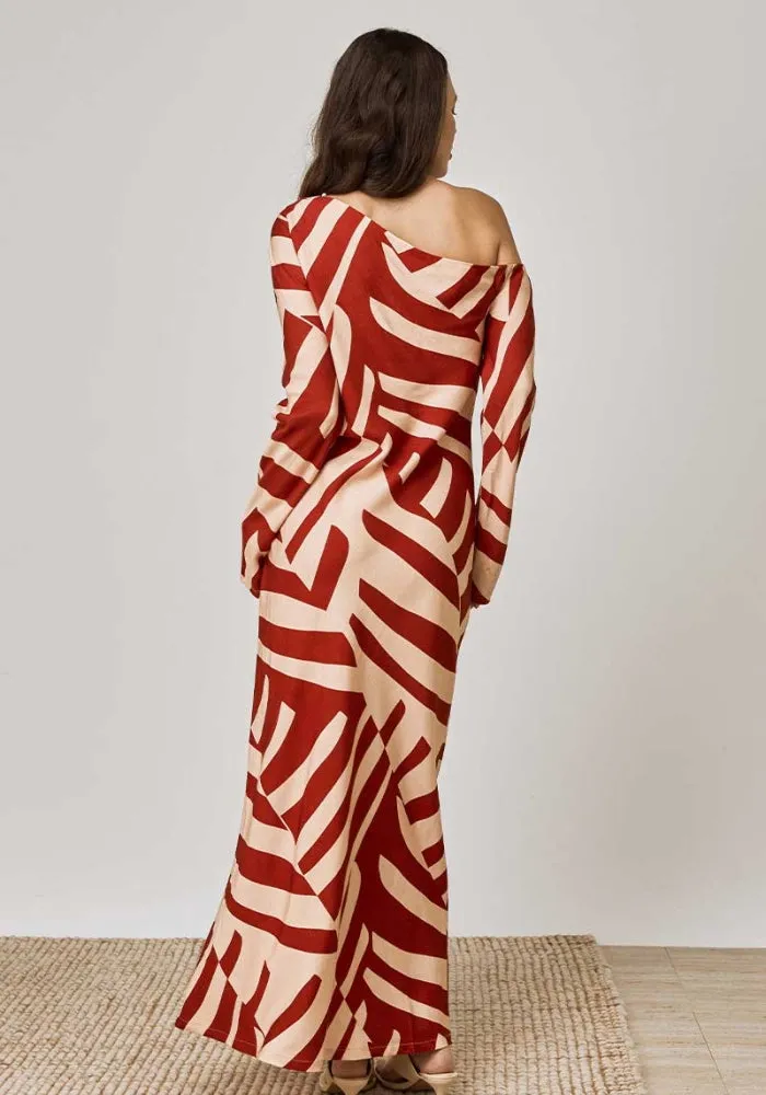 Tropico Midi Dress With Sleeves