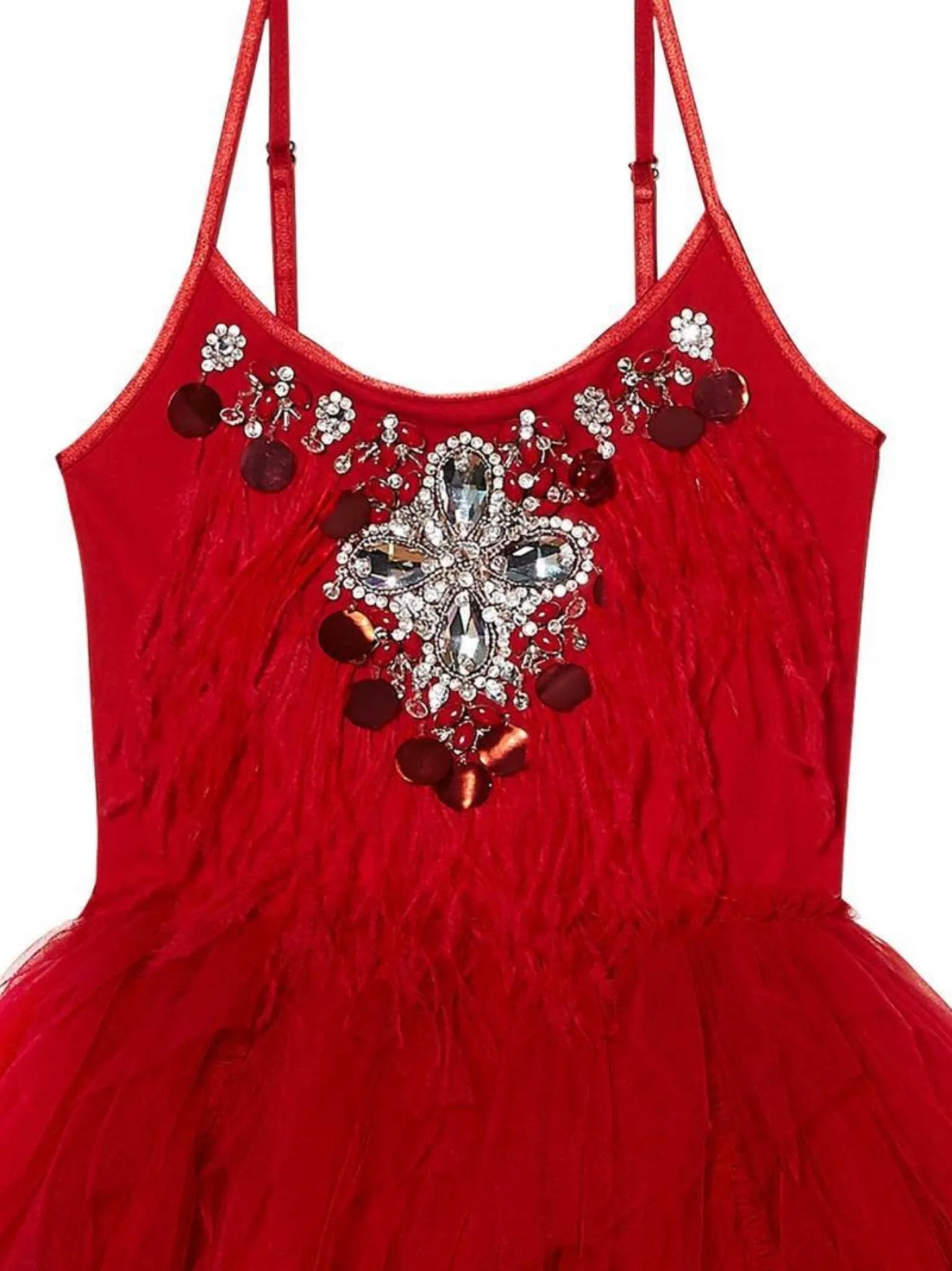 Tutu Du Monde Girls Holiday Red Abigail Tutu Dress