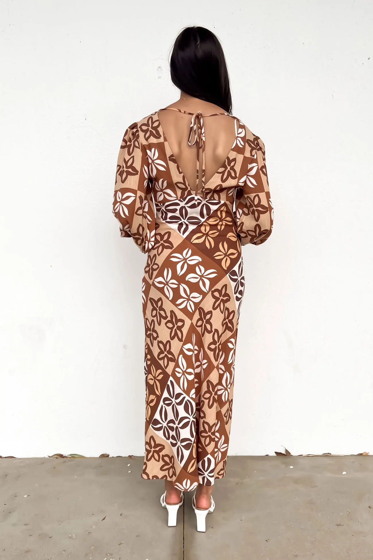 Tylah Maxi Dress Brown Milan