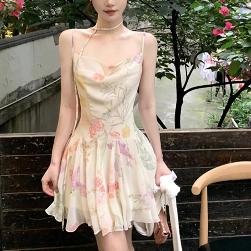 Uniwim avant garde dress to impress Summer Slim Fit Waist Slimming Dress Romantic Fairy Dress