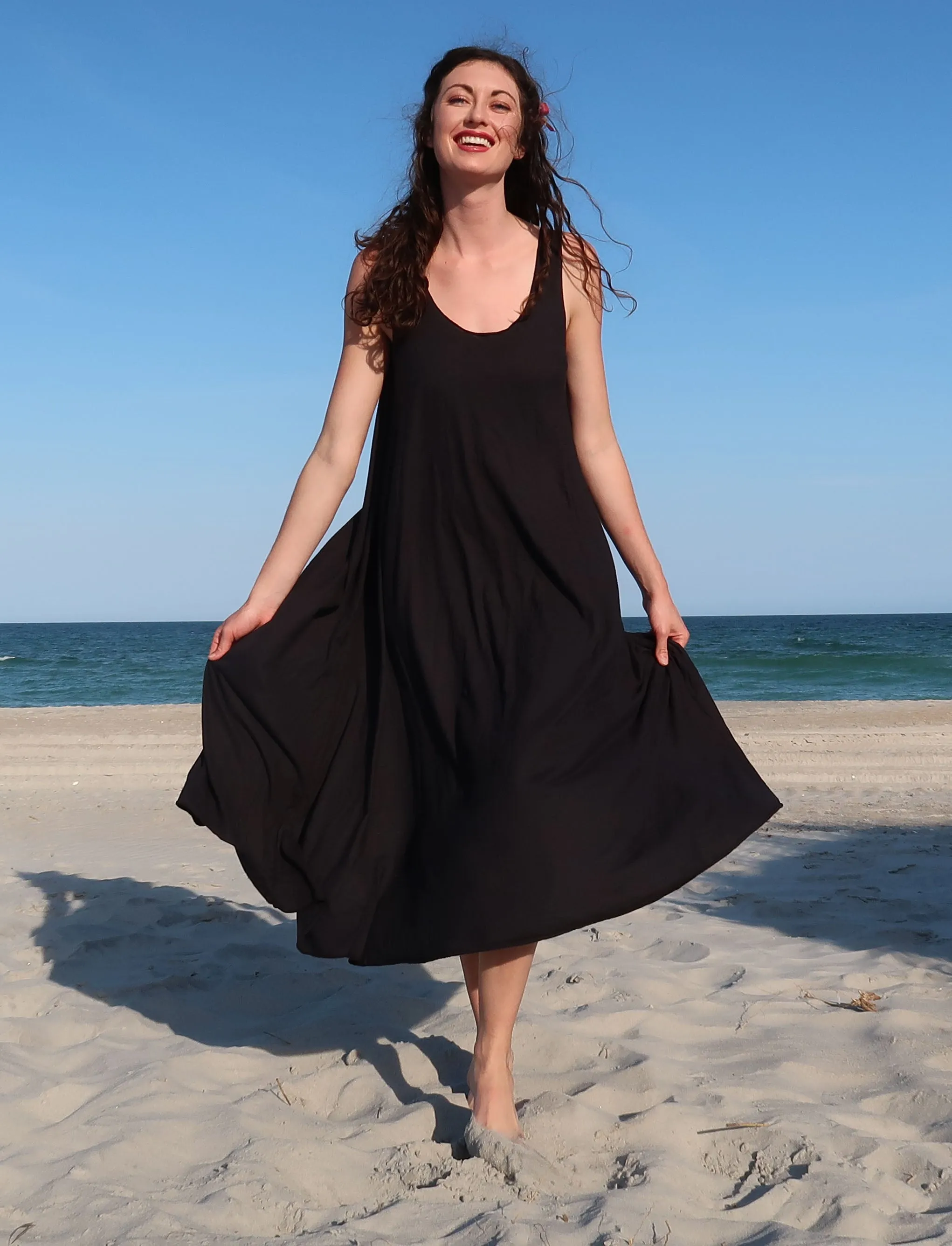 Utility Tank Wanderer Below Knee Dress