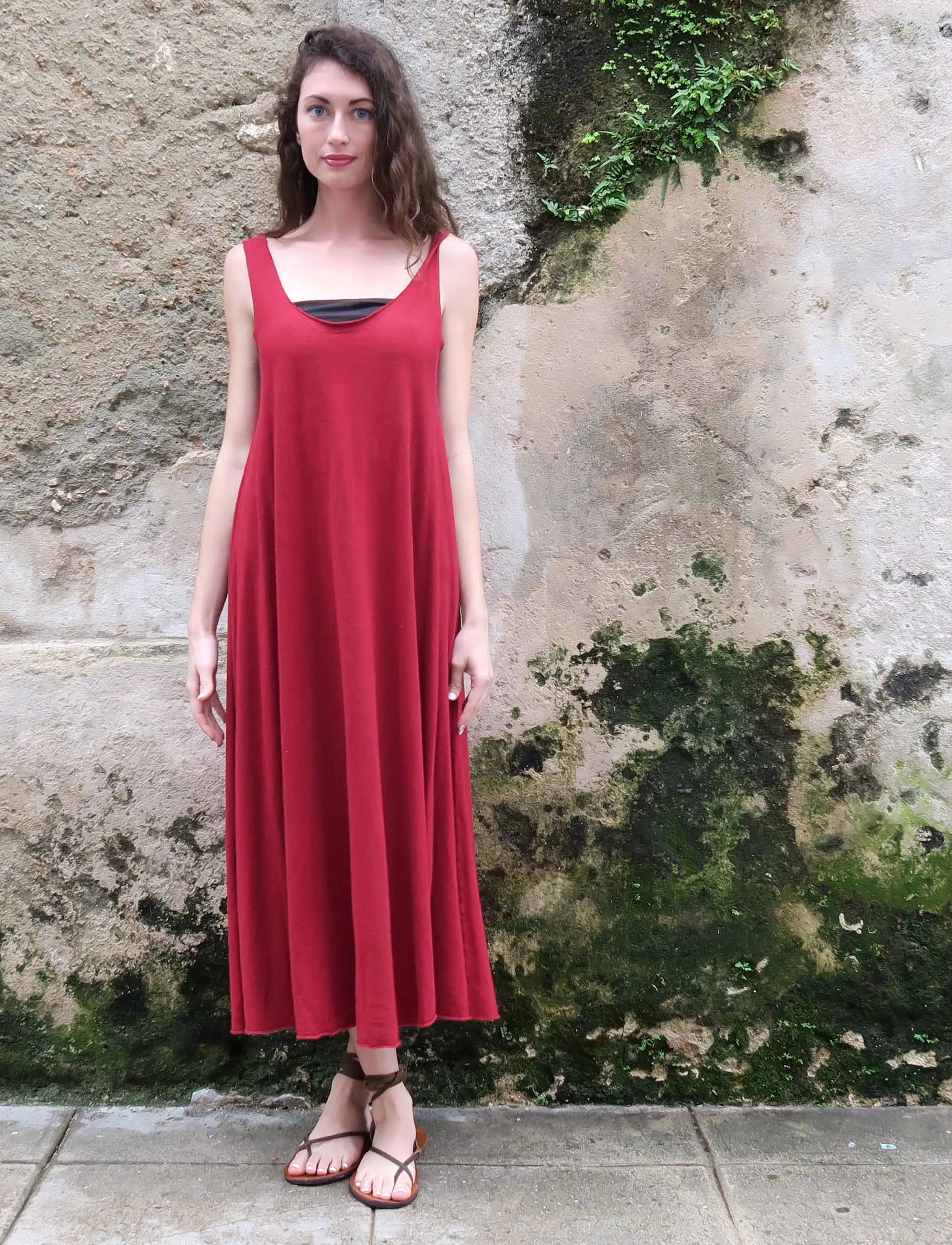 Utility Tank Wanderer Below Knee Dress
