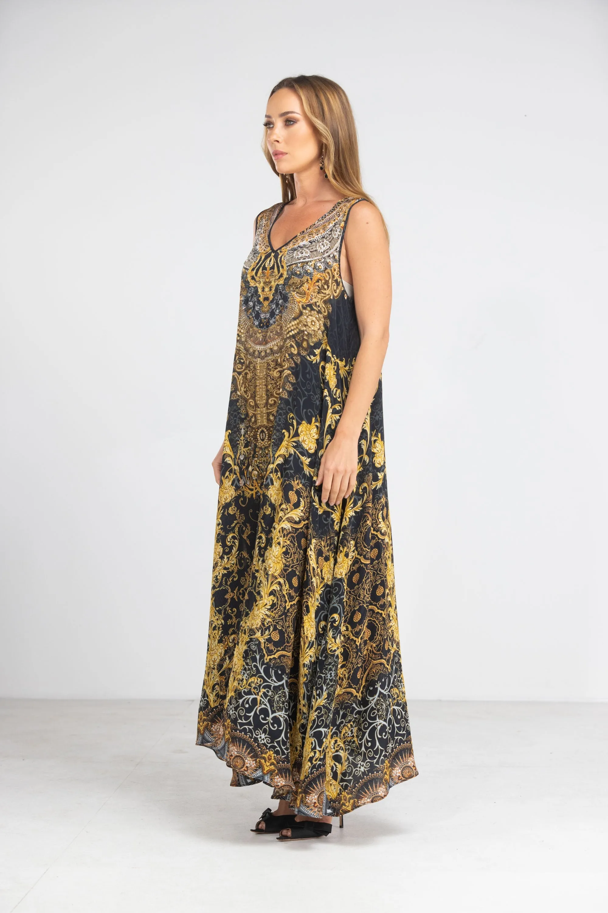 VALLETTA - SLEEVELESS MAXI DRESS