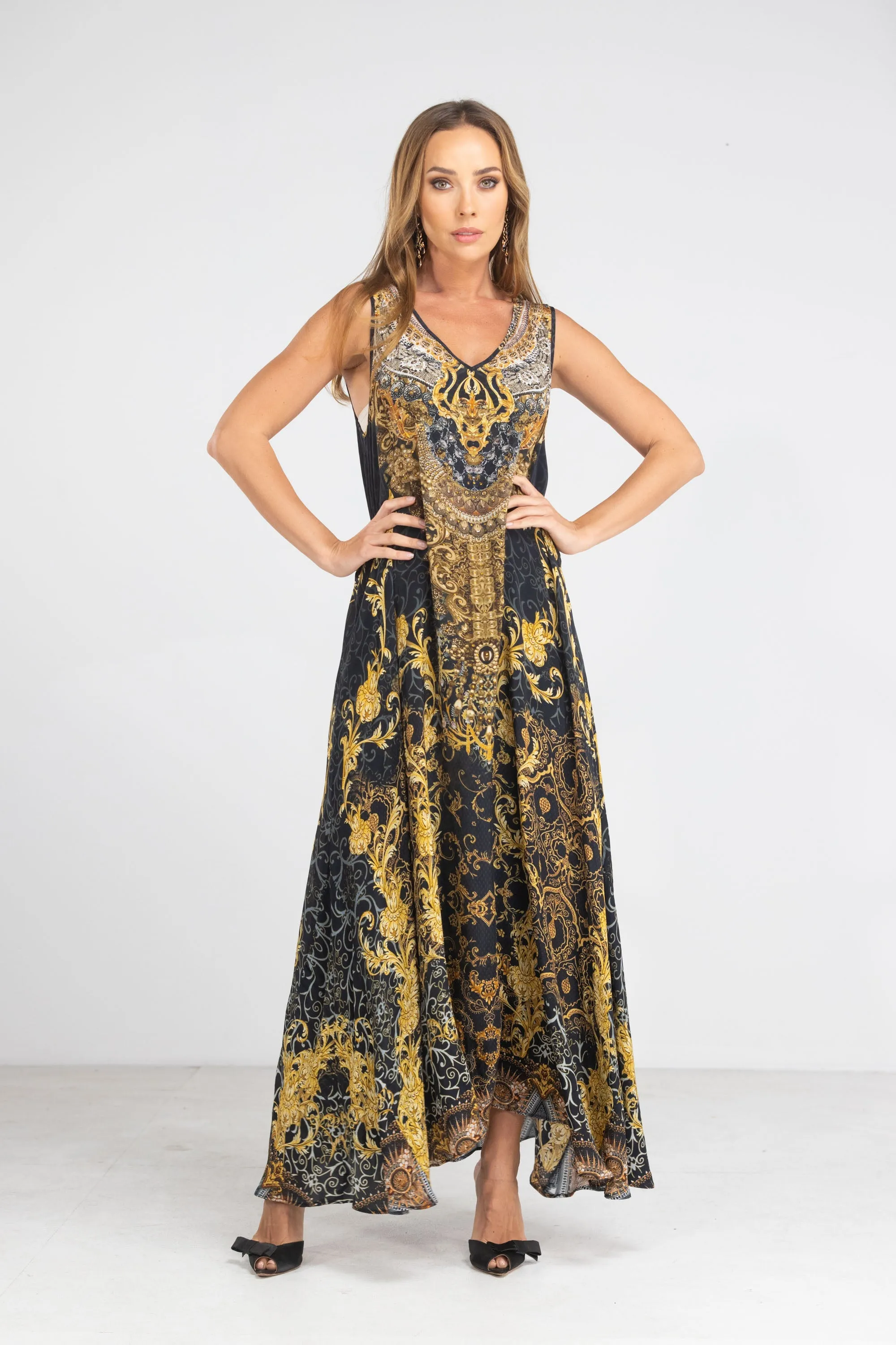 VALLETTA - SLEEVELESS MAXI DRESS