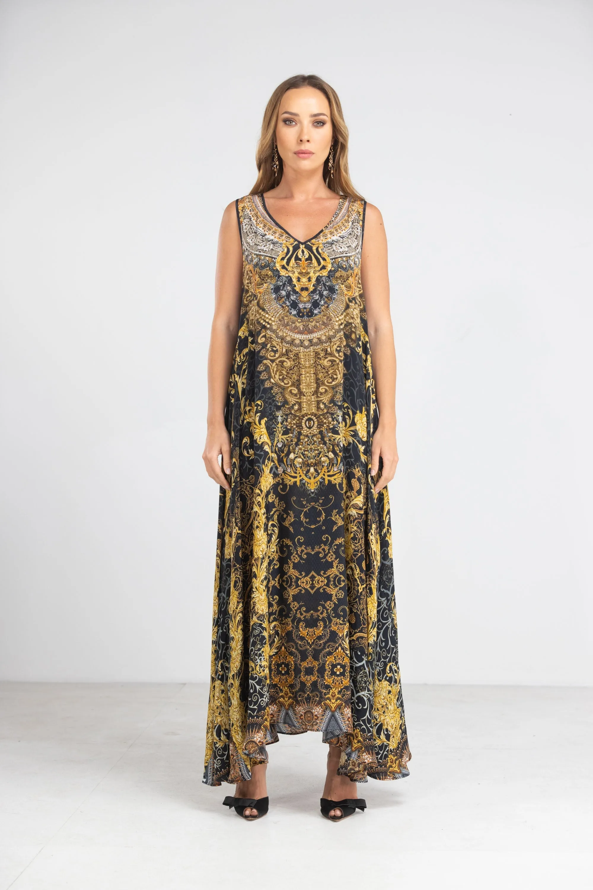 VALLETTA - SLEEVELESS MAXI DRESS
