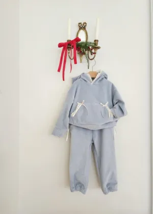 Velour Ribbon Set | Blue