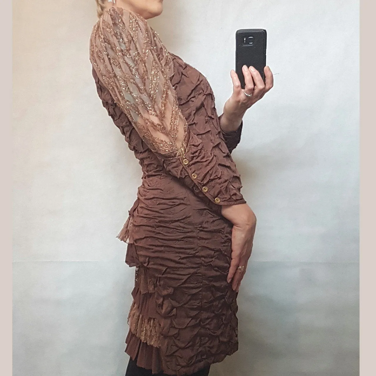 Vintage dress by Ann Balon vintage 80s 90s embellished Dress