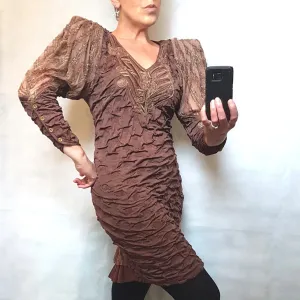 Vintage dress by Ann Balon vintage 80s 90s embellished Dress