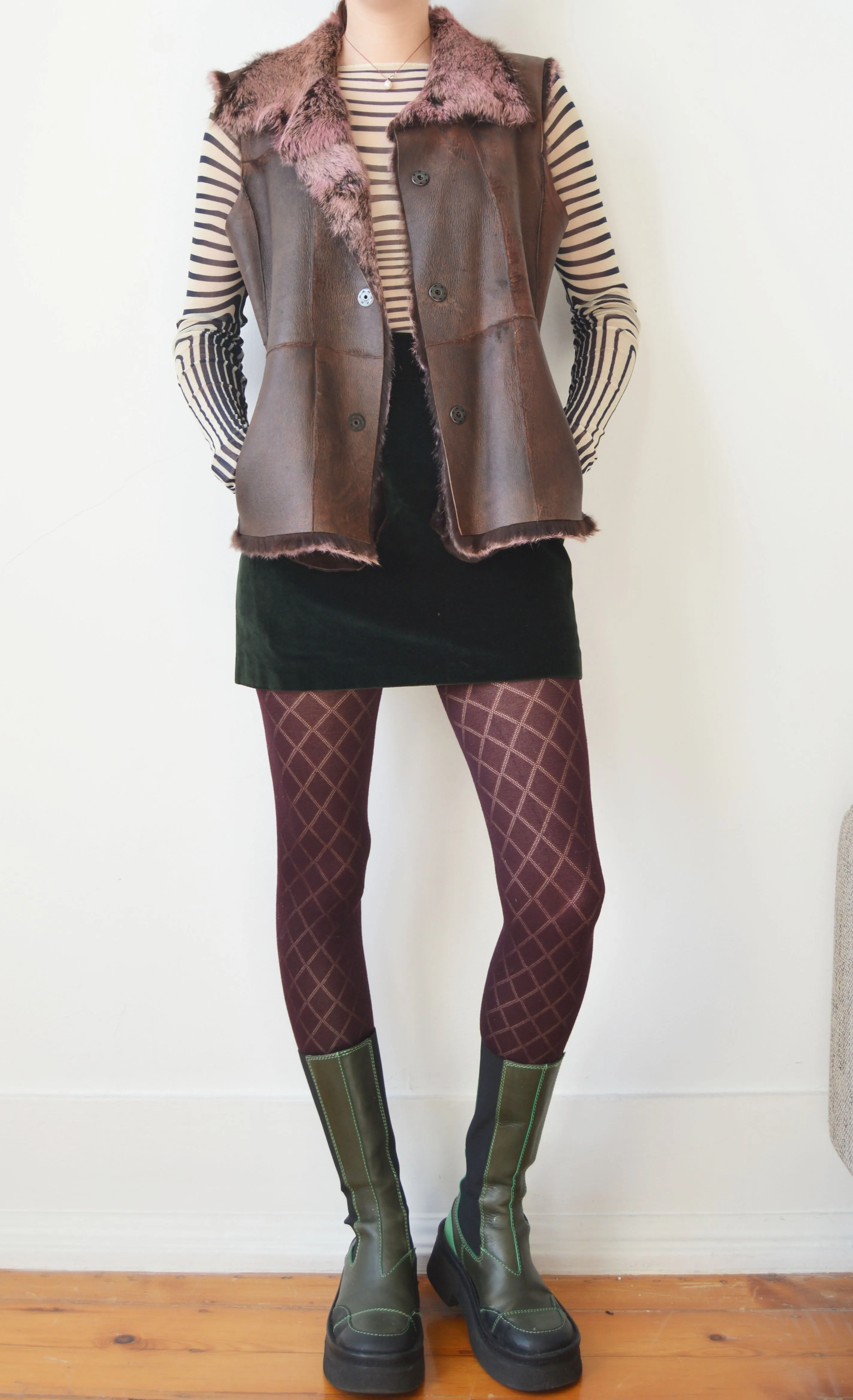 Vintage Iceberg Reversible Fur Gilet