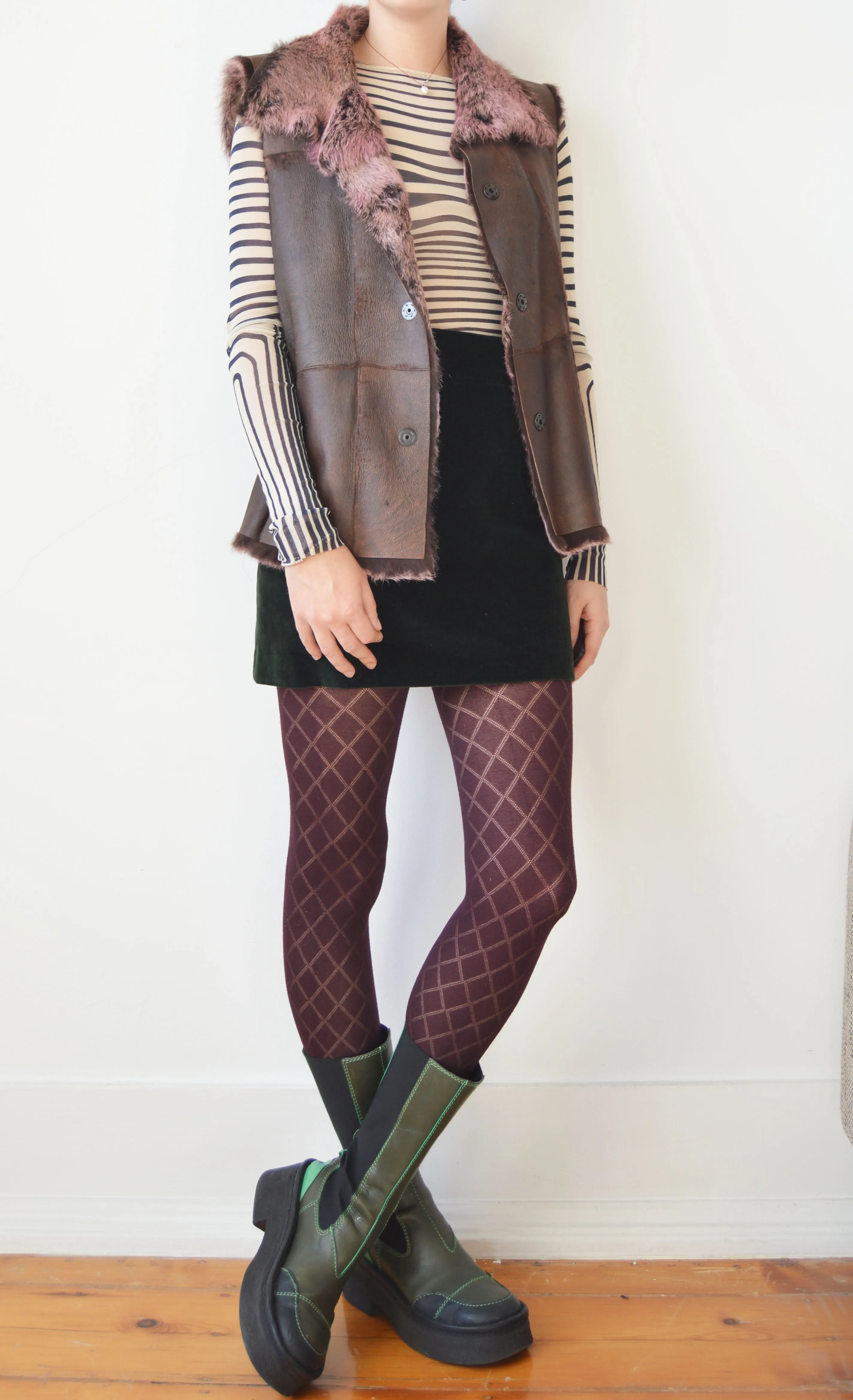 Vintage Iceberg Reversible Fur Gilet