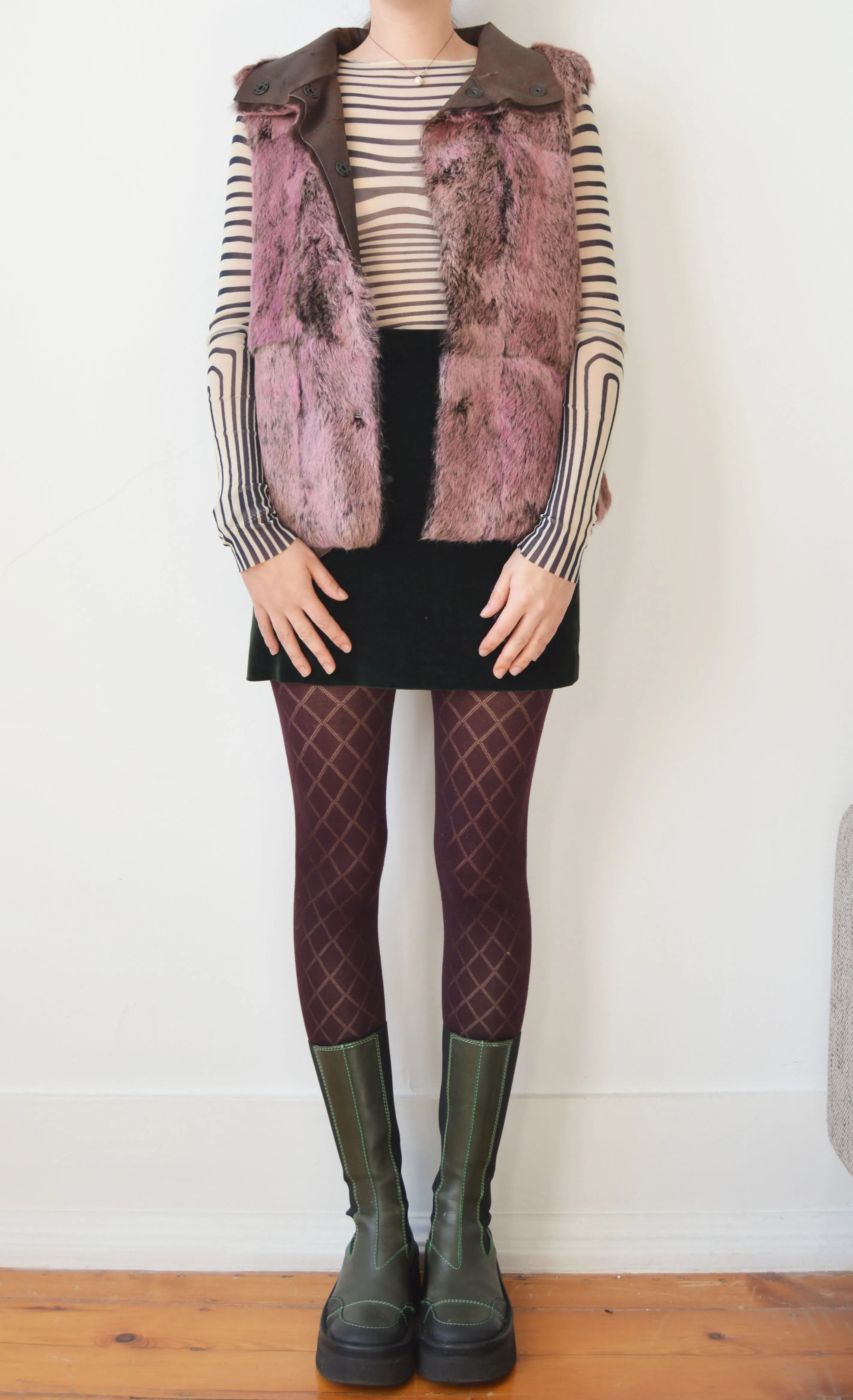 Vintage Iceberg Reversible Fur Gilet