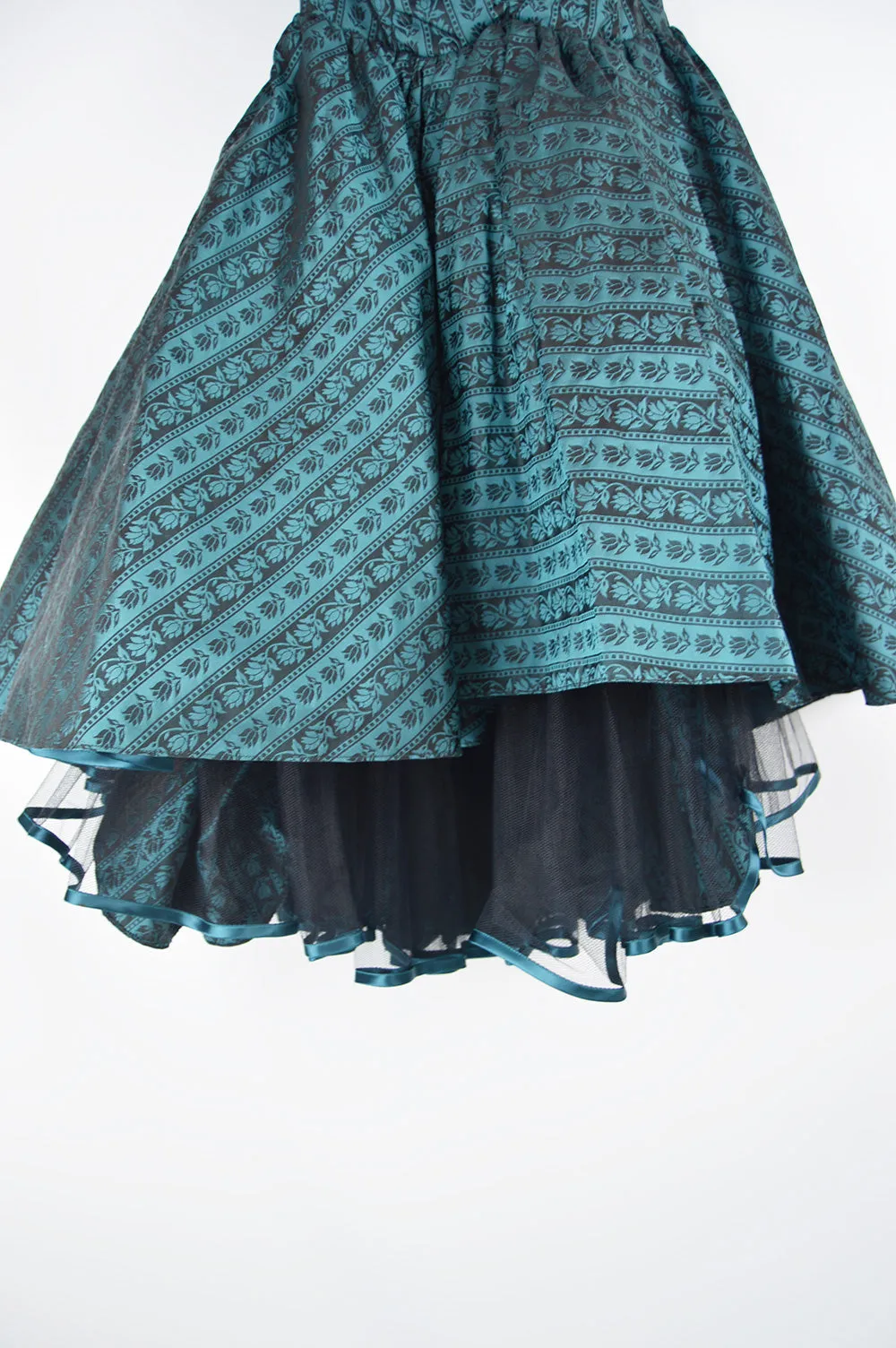 Vintage Women's Jacquard Evening Dress, 1980s