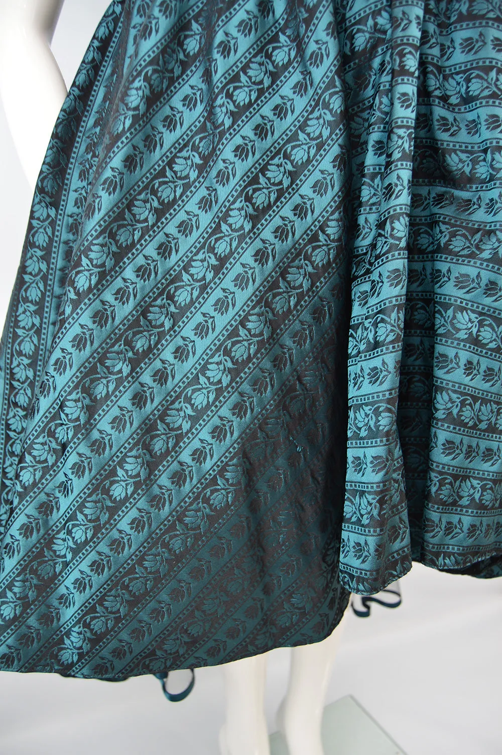 Vintage Women's Jacquard Evening Dress, 1980s