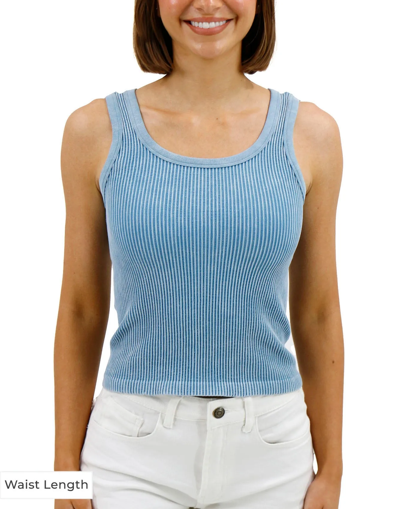 Washed Sky Brami Tank - FINAL SALE
