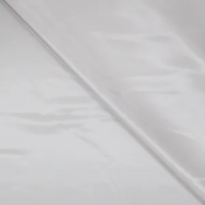 White Solid Crystal Mikado Fabric