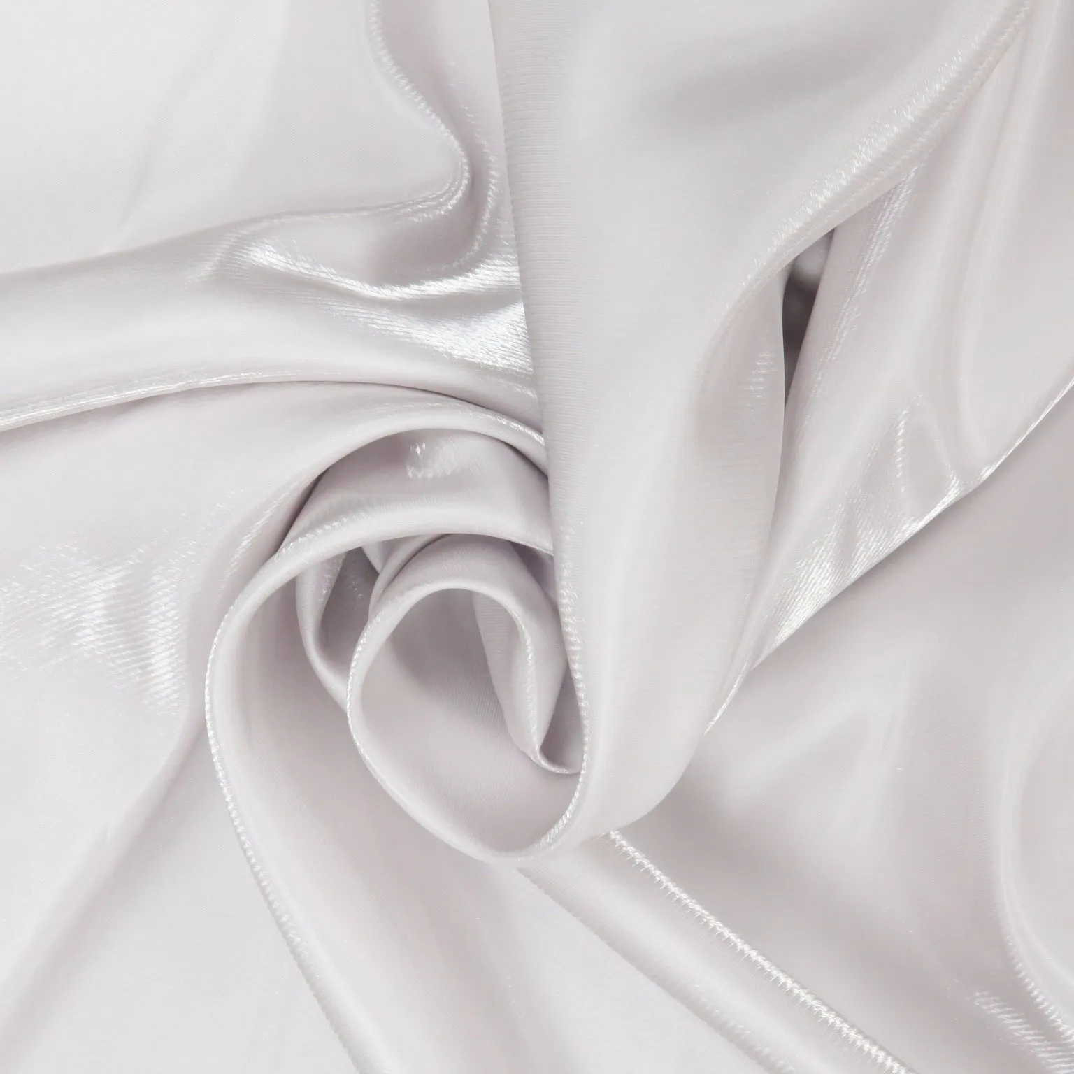 White Solid Crystal Mikado Fabric