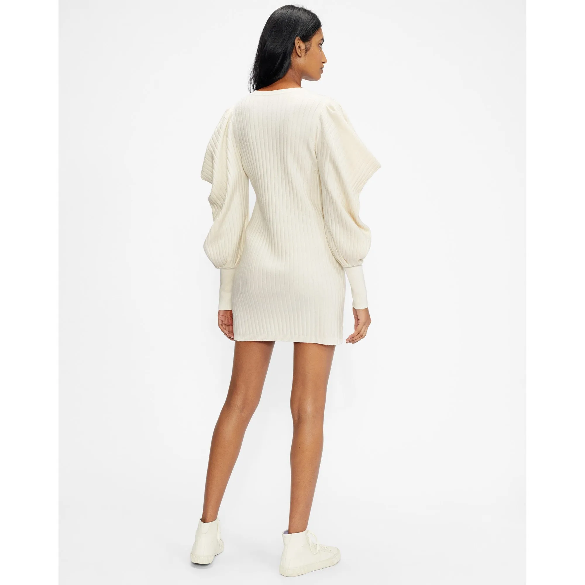 Women Wmd-Wilowaa-Extreme Sleeve Knit Dress - Natural