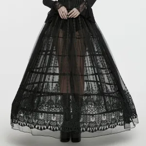 Women's Lace-up Bird Cage Bustle