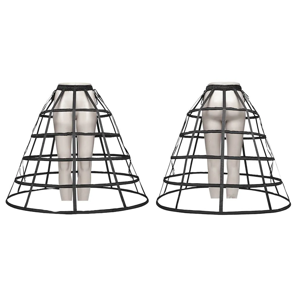 Women's Lace-up Bird Cage Bustle