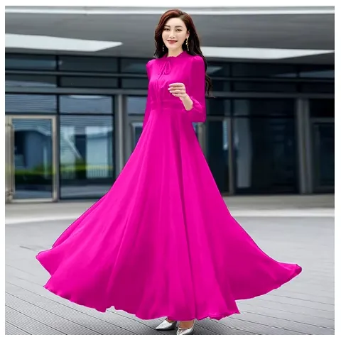 Women's Maxi Dress - Women's Vintage Spring/Autumn Maxi Dress