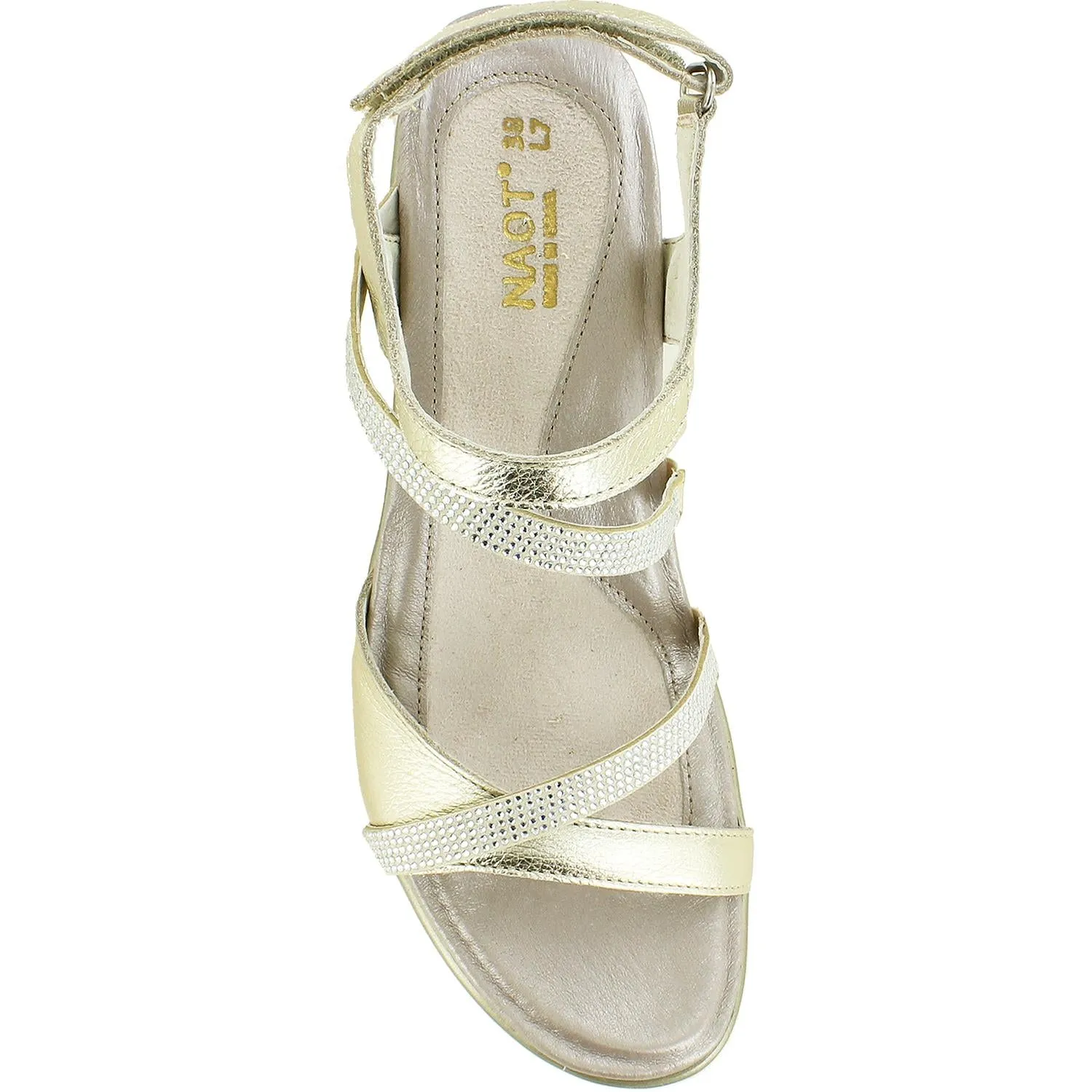 Women's Naot Innovate Radiant Gold/Gold w/Rivets Leather