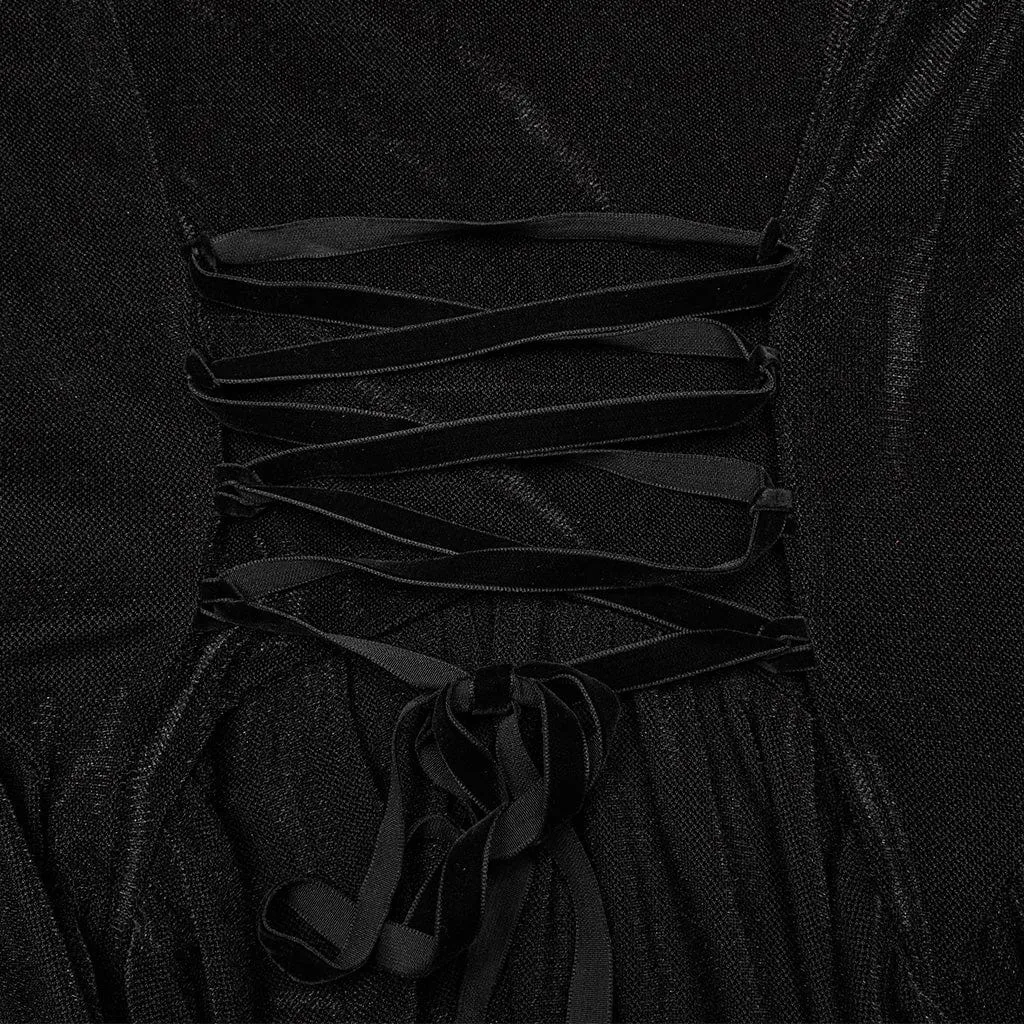 Women's Plus Size Gothic Irregular Cutout Party Dress
