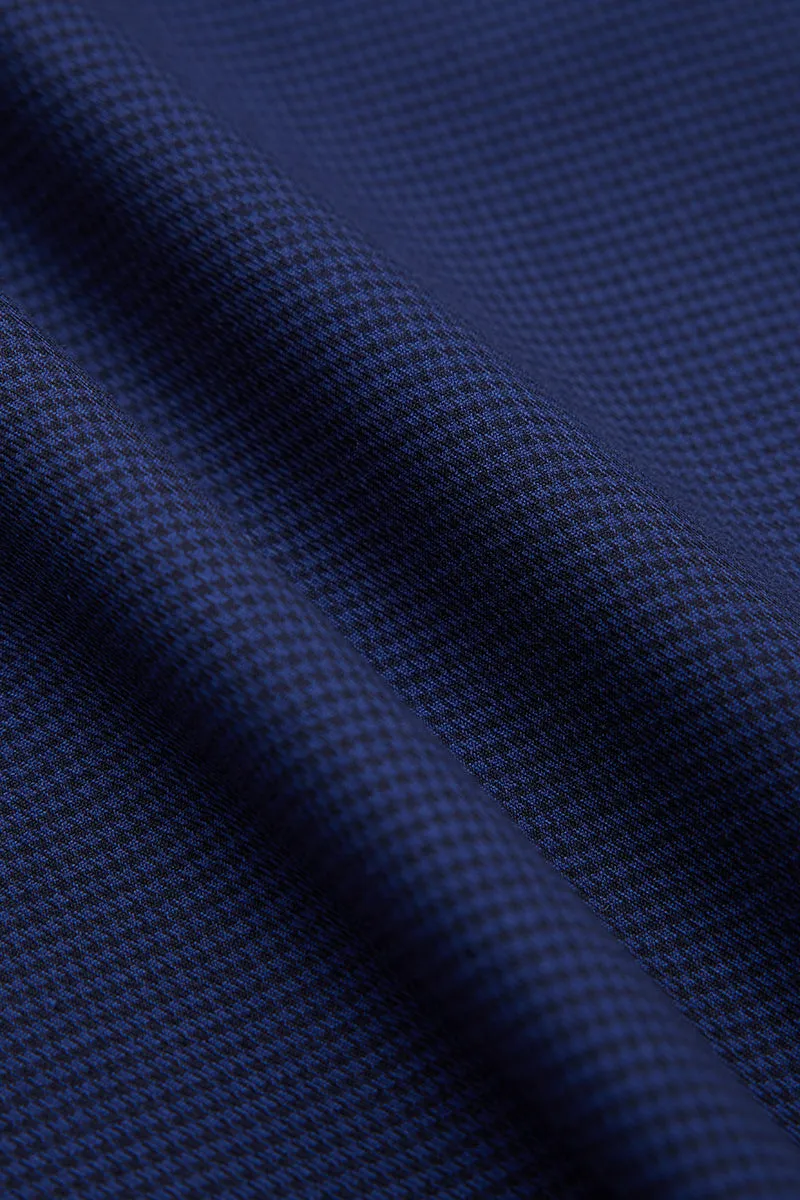 Wrinkle-Free Twill Dress Shirt  | Navy Check 10520N