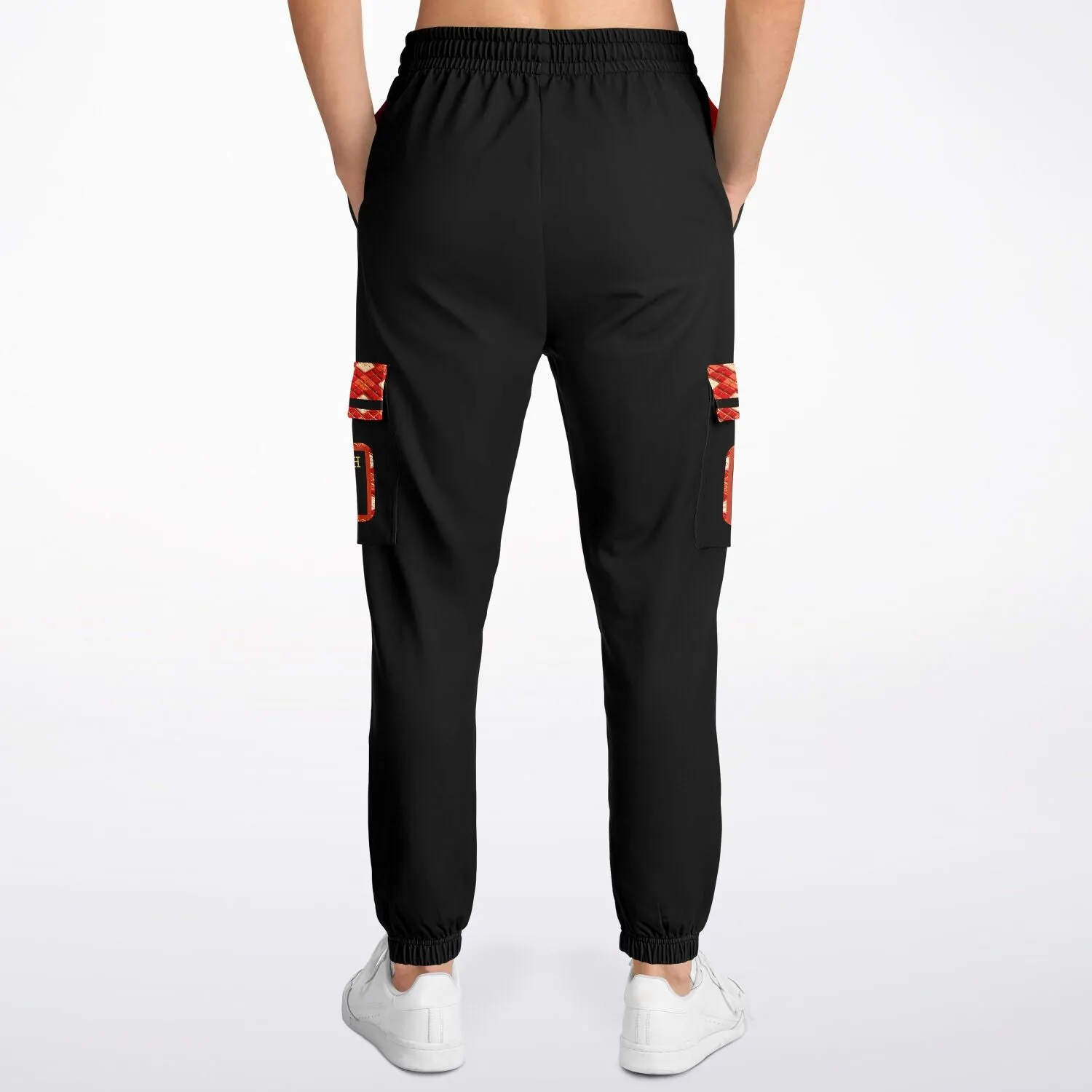 Yahuah Logo 02-01 Designer Fashion Triblend Cargo Unisex Sweatpants (Style 01)