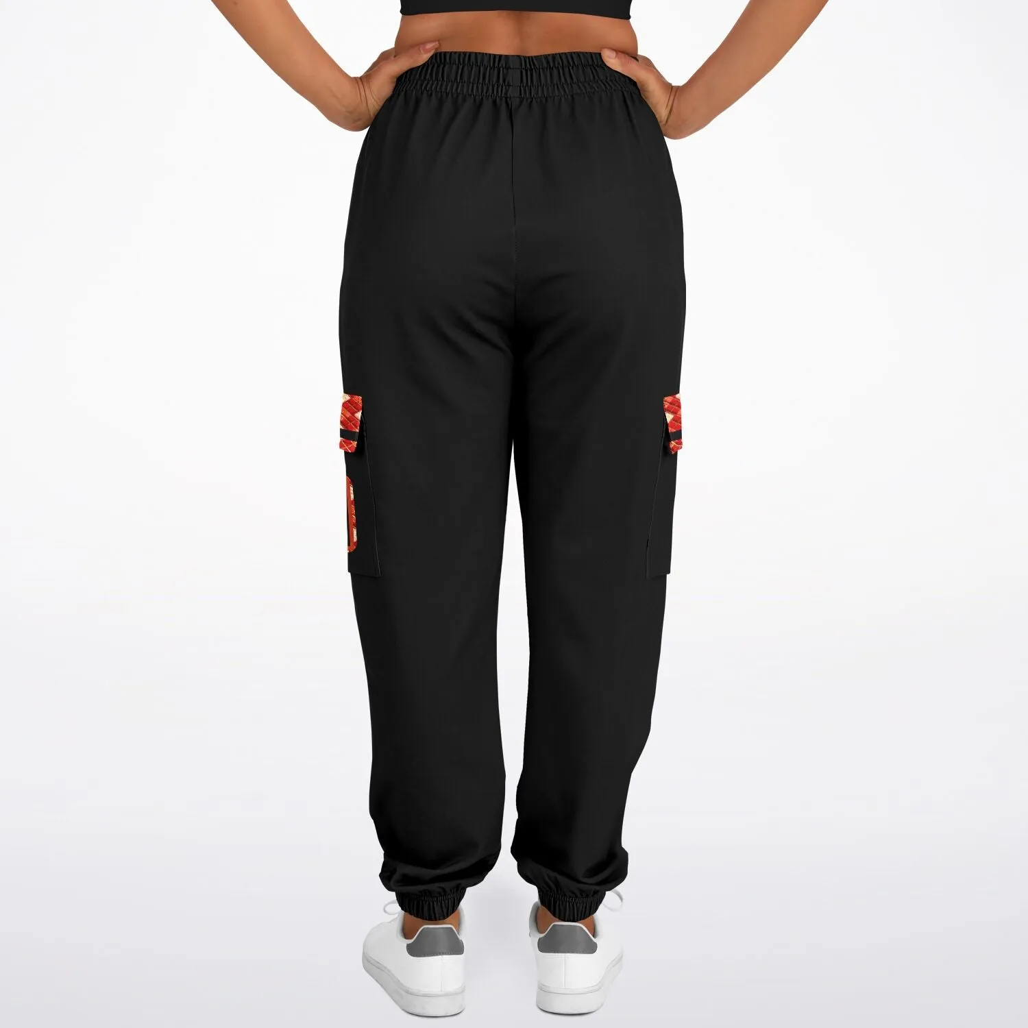 Yahuah Logo 02-01 Designer Fashion Triblend Cargo Unisex Sweatpants (Style 01)