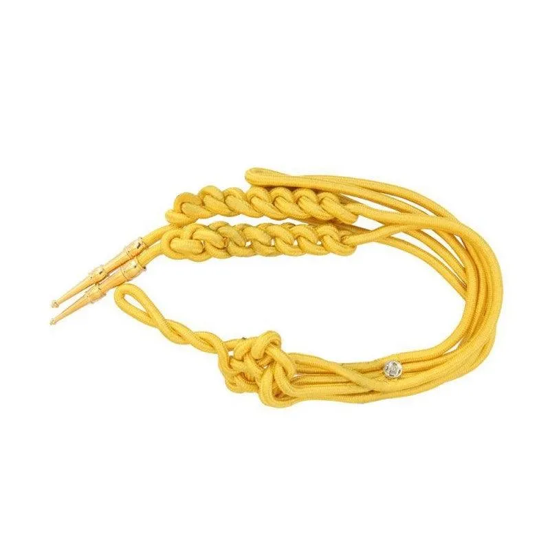 Yellow Bullion Wire Aiguillette Dress Cord