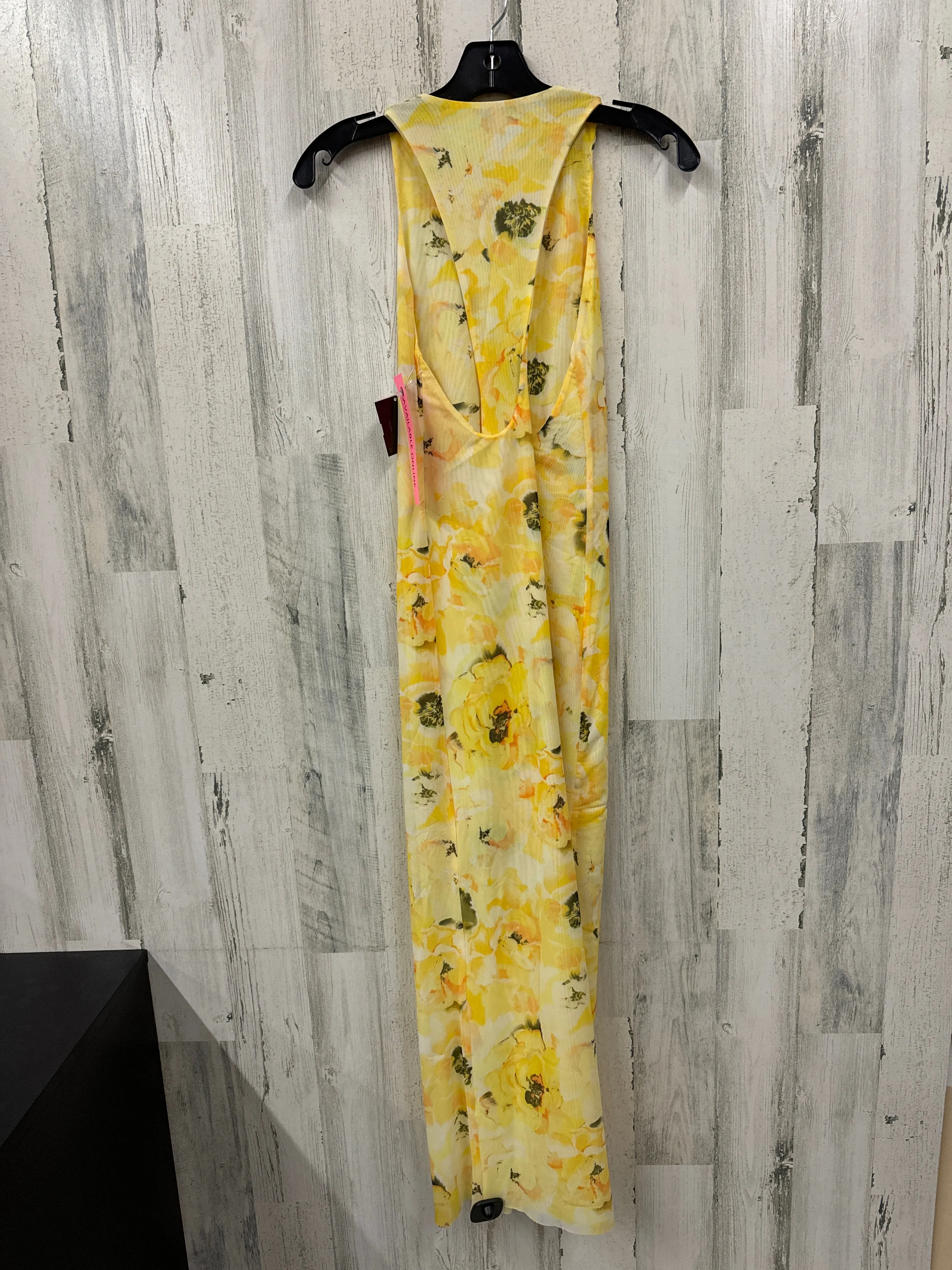 Yellow Dress Casual Maxi Zara, Size S