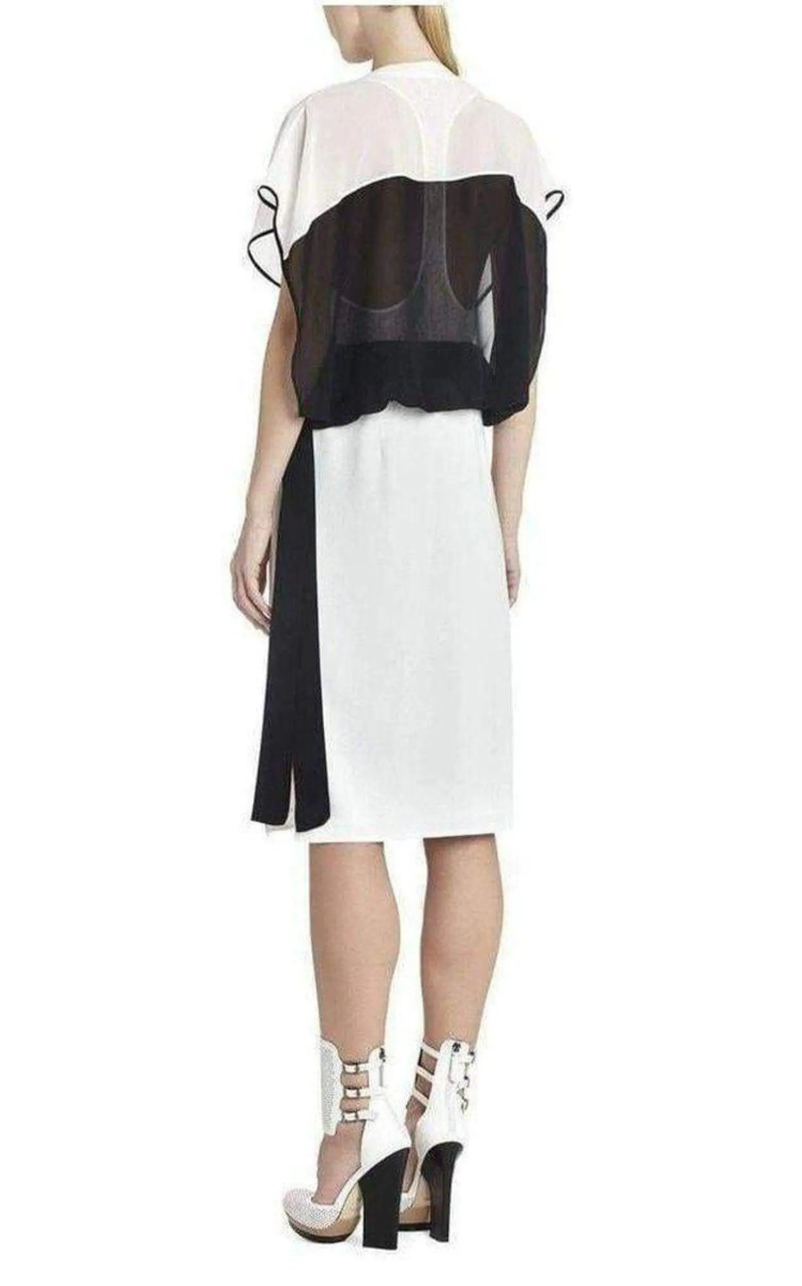 Yvette Talk/Black Silk Dress