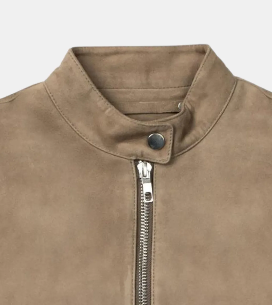 Zane Women's Tan Beige Leather Jacket